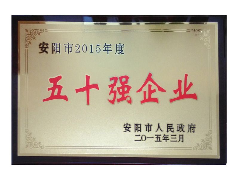 2015年五十強企業(yè)